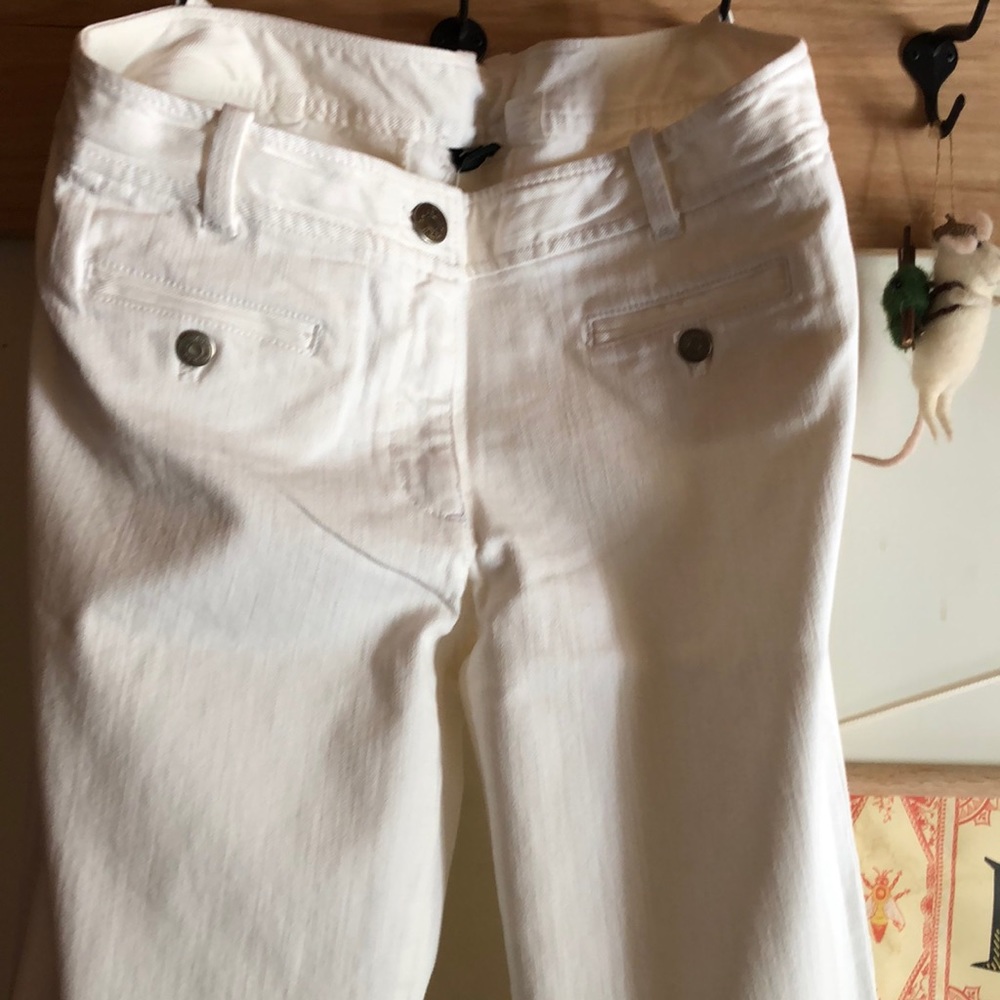 J. Crew White Summer Pants “City Fit”